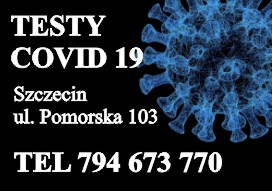 Zapraszamy na testy covid19 do punktu w Szczecinie na ul. Pomorskiej 103 (Prawobrzeże). Wykonasz tu zarówno testy antygenowe jak i testy PCR. Zapraszamy codziennie od 8 do 18 A weekendy od 8 do 20 Więcej informacji pod nr 794 673 777